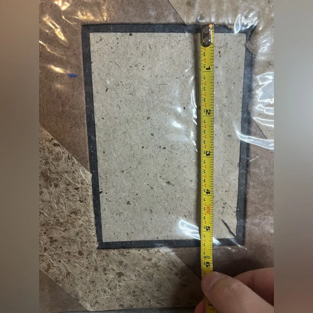 Handmade Natural Fiber Paper Table Top Photo Frame Mixed Media Paper EcoFriendly